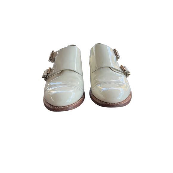 The Office Of Angela Scott Mr. Colin patent monk strap shoe Ivory, Size 37 / 6.5 - Picture 3 of 13
